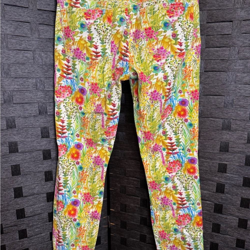 J. Crew Floral Skinny Jeans in Multicolor.  Liberty Of London Fabric. - Picture 2 of 6